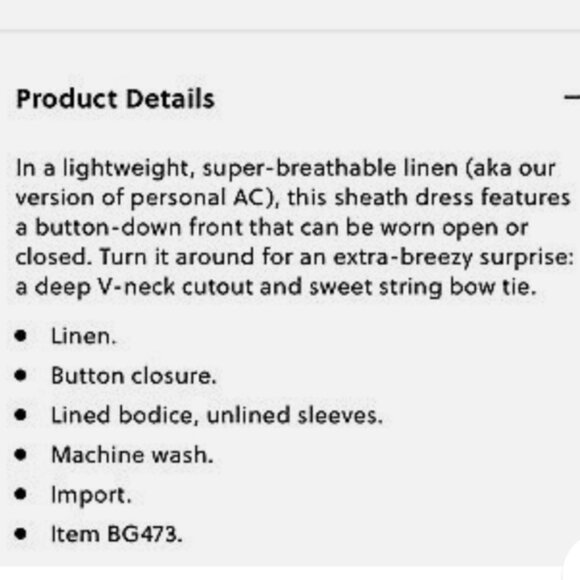 J CREW Womens Floral V-Back LINEN Shirt Dress Sheath Camel Brown BG4… - Picture 9 of 9